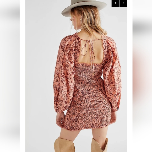 Free People - Smock It To Me Mini Dress - Picture 2 of 6